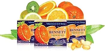 BENNETT EXTRAWHITE SOAP 130g×5個SET Amazon | Vitamin C&E Soap Bennett Natural extracts/Thai Soap 130 G